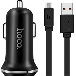 Hoco KFZ-Ladegerätt Dual USB Z1, mit Micro USB Kabel, schwarz